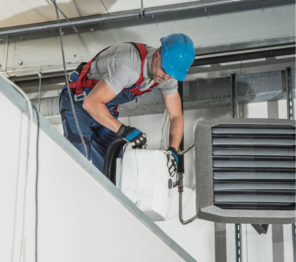 Technician working