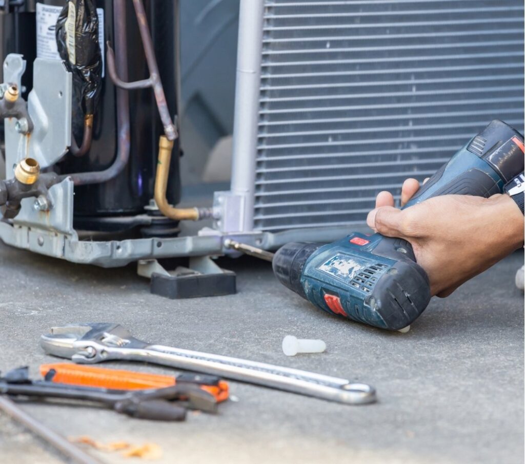 Fixing a screw